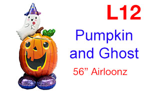 Airloonz Halloween Pumpkin and Ghost Balloon London Ontario