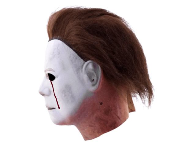 Michael Myers mask from Halloween 2 with blood tears in Canada